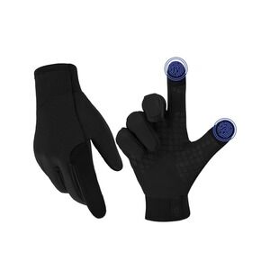 Asbasweet Unisex Black Touchscreen Winter Gloves Waterproof Grip Small New